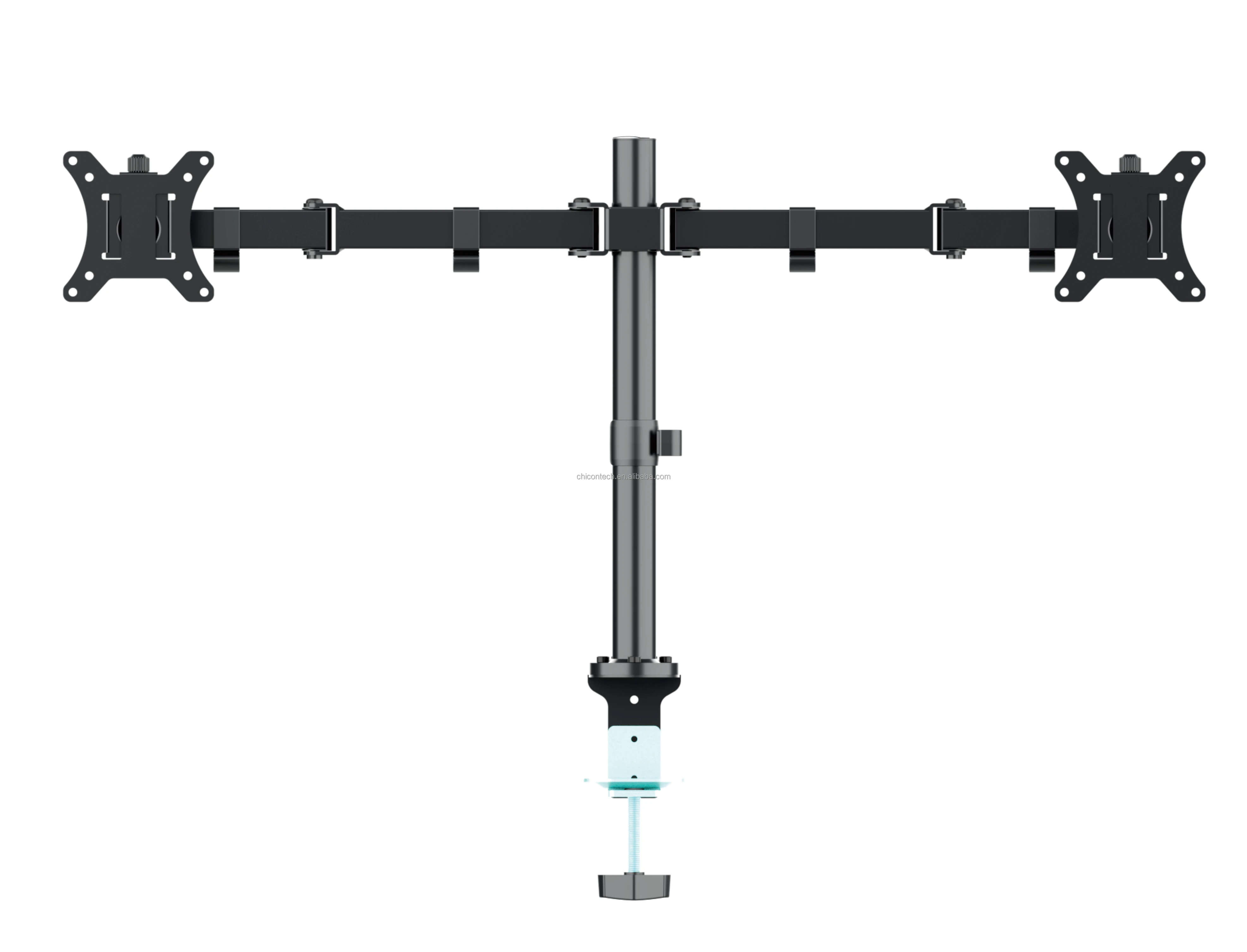 Monitor Stand Desk Holder Height Adjustable Double Classic Steel Computer Mount Arms For 2