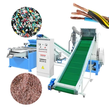 SHINHO Scrap Cable Granulated Separator and Crusher Used Aluminium Copper Wire Shredder Recycling Machine Copper Wire Granulator