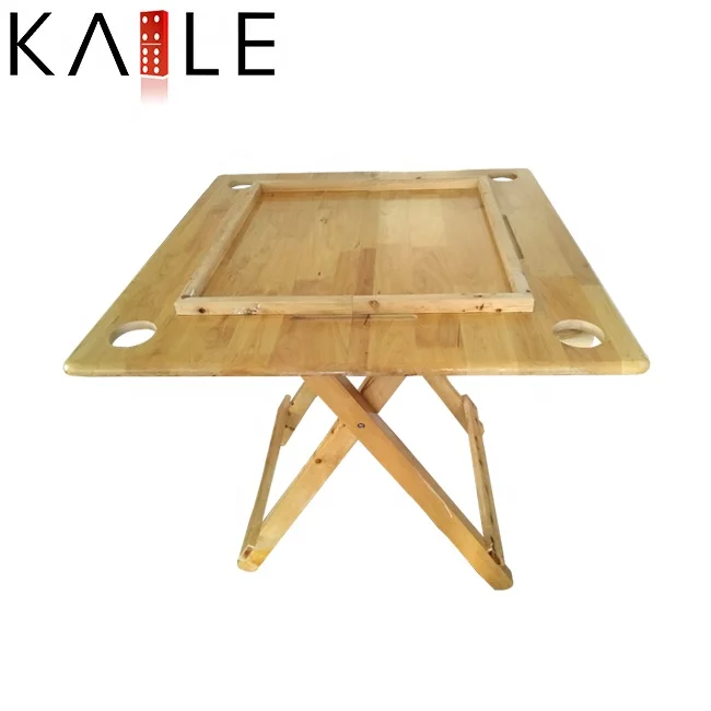 Небольшой минимальный заказ складной деревянный игровой стол для домино семьи веселая Домашняя игра домино-тистик