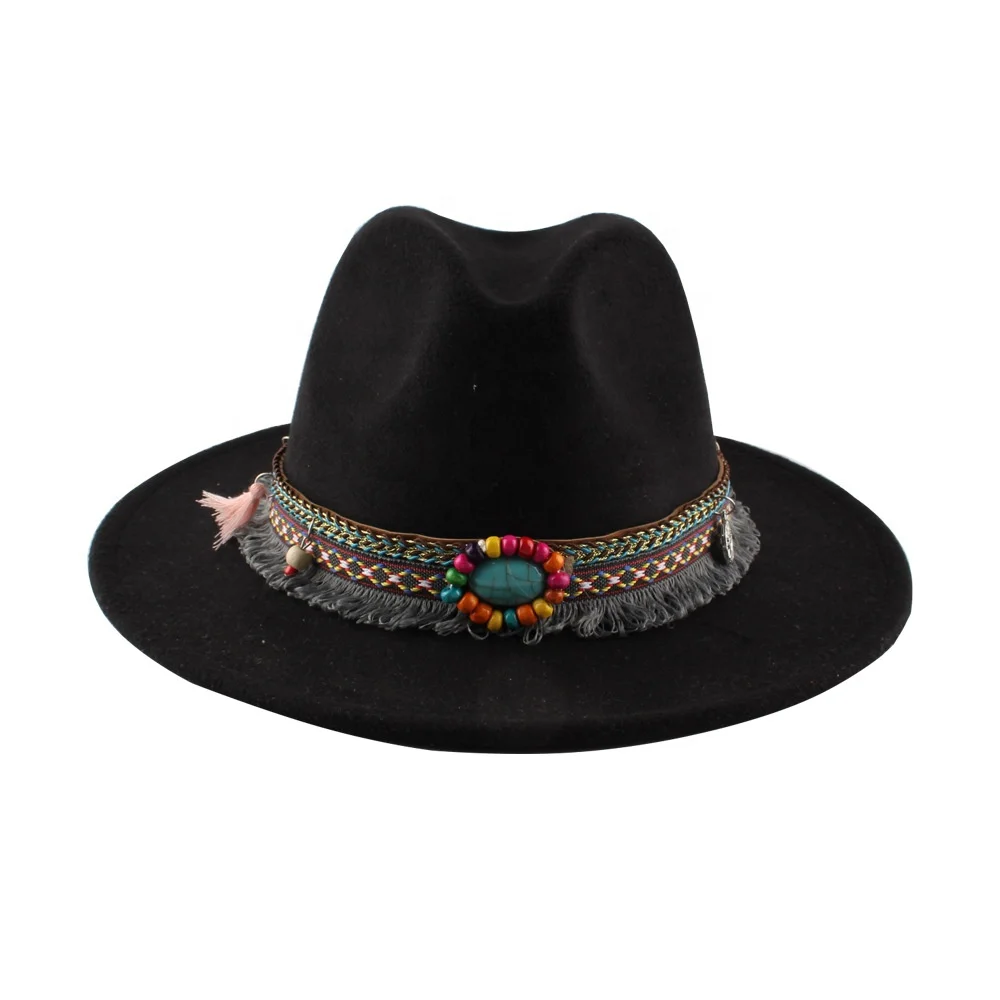 Winter Retro Woolen Felt Fabric Hat 
