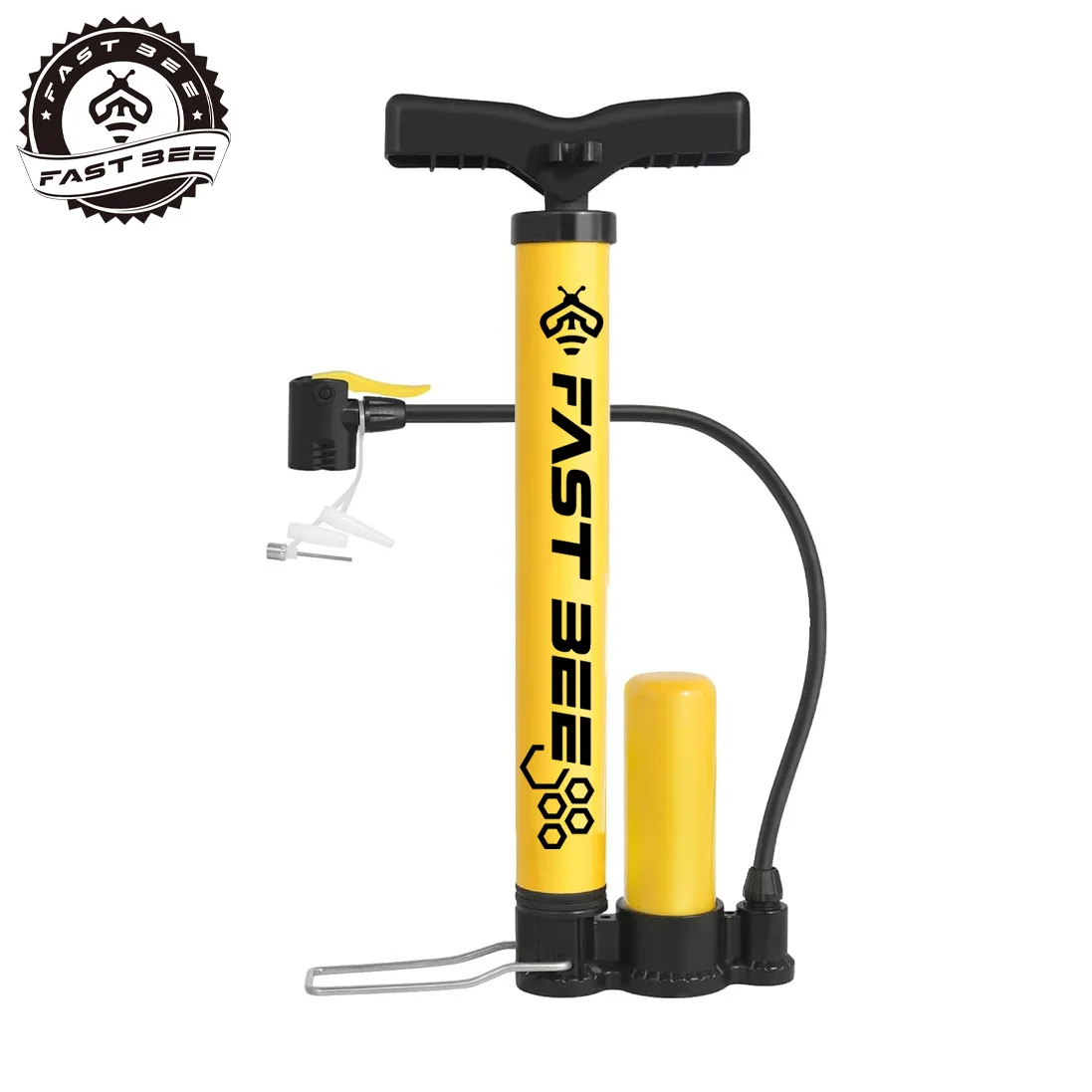 Przenośna, uniwersalna, wysokociśnieniowa elektryczna pompka rowerowa ze stali nierdzewnej do użytku domowego i samochodowego_voghion.com