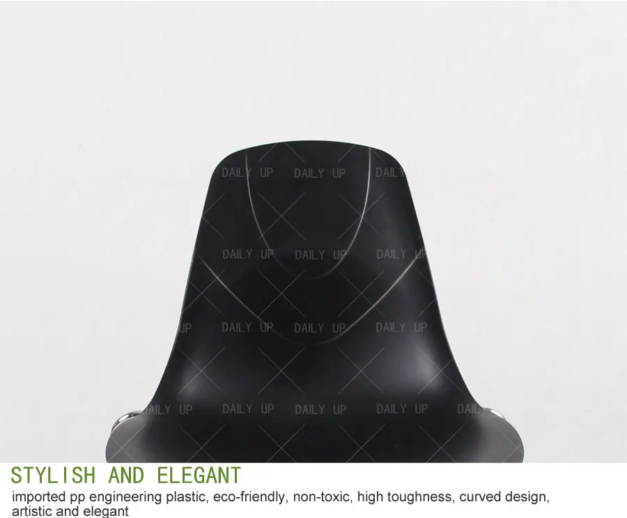 Stackable Household Chair With Sled Metal Frame Kitchen Dining Chair With Ergonomic Backrest For Living Room Bedroom Leisure