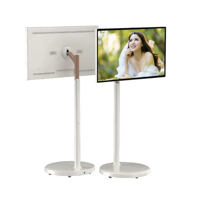 32 Inch Android 13 Smart Portable tv lcd advertising display Portable screen digital signage and display Digital Stand factory