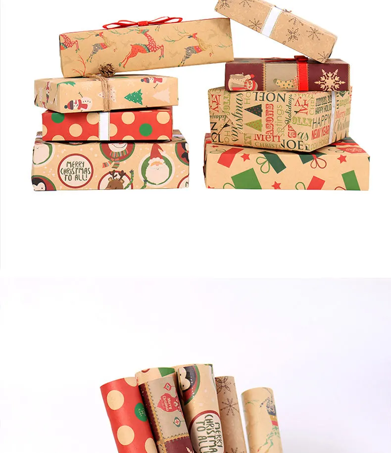 Fashion Color 50*70cm Wrapping Paper Kraft Paper Recyclable Gift