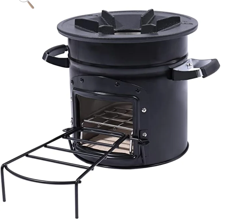 Best Sale Low Cost High Efficient Biomass Wood Burning BBQ Camp Wood Stove
