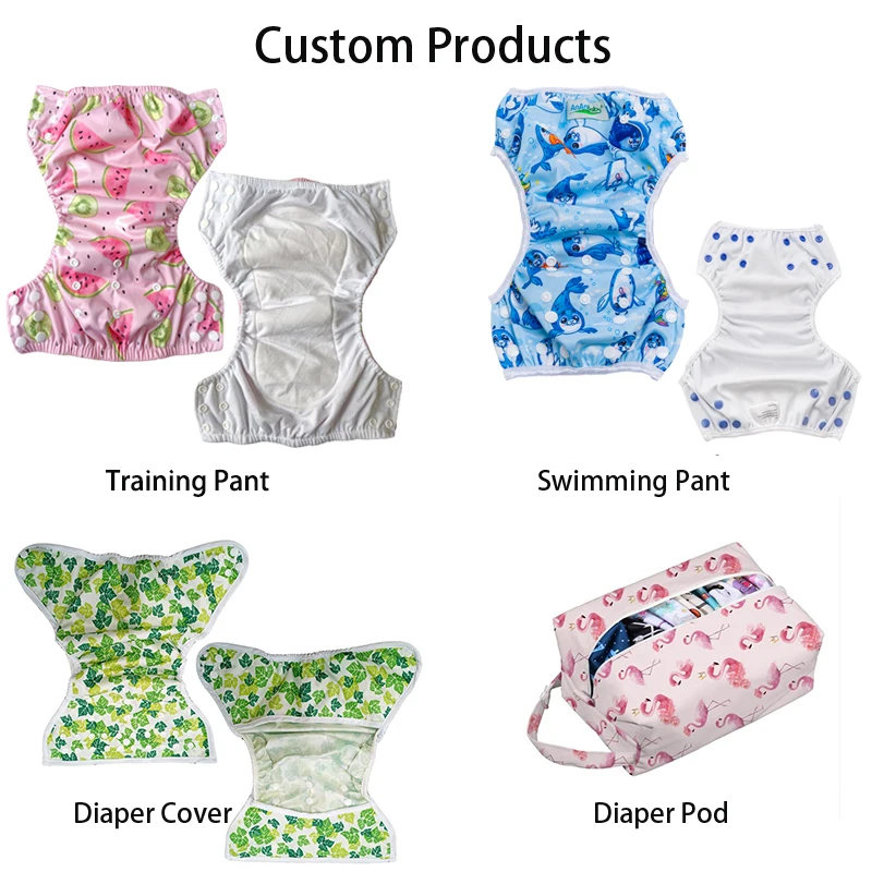 Ananbaby Manufacture Ecological Wholesale Baby Washable Diapers