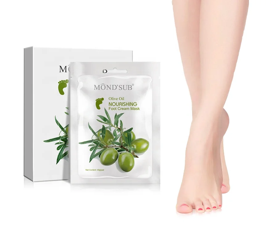 Mond'sub оливковое масло, лучшее эффективное органическое натуральное глубокое увлажнение кожи, увлажняющая маска для ног