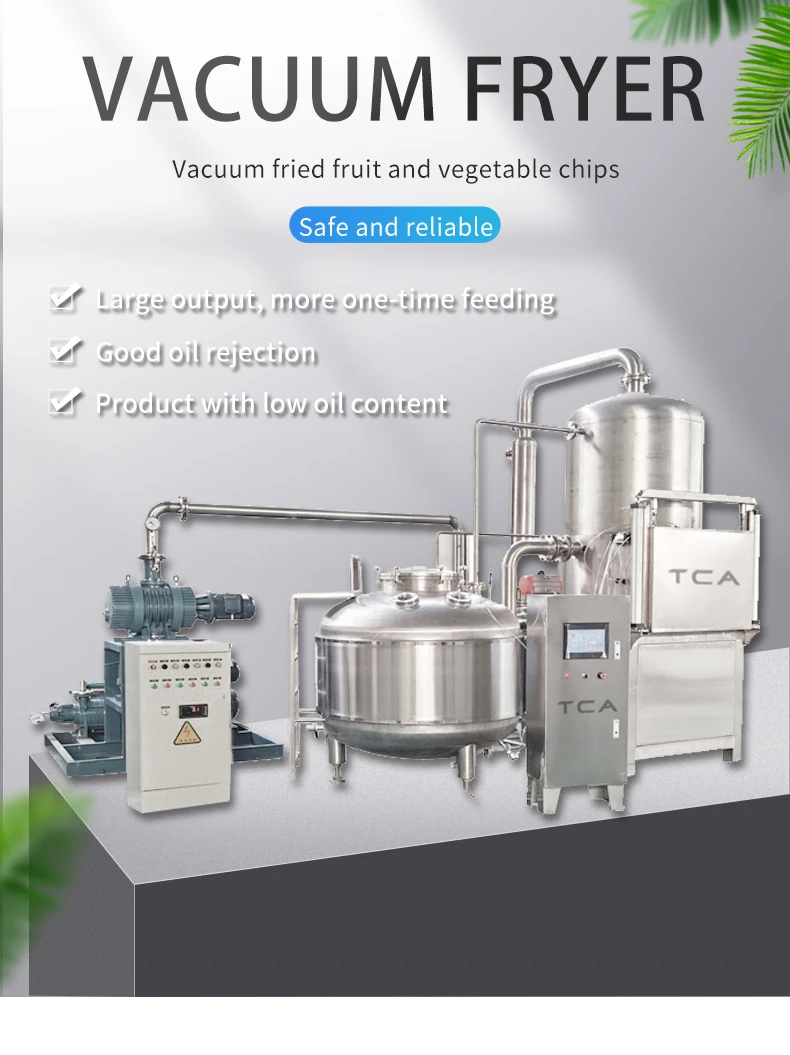 Banana Chips Frying Processing Line Vacuum Frying Product Vacuum Fryer