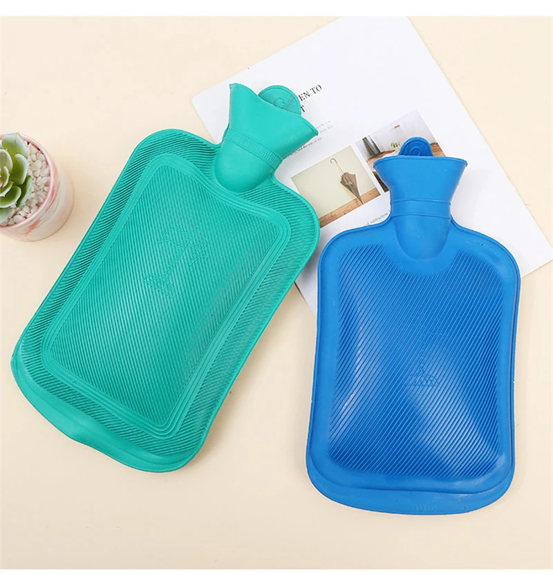 Классическая бутылка для горячей воды премиум-класса, обезболивающая зимняя теплая Расслабляющая толстая резиновая сумка для воды
