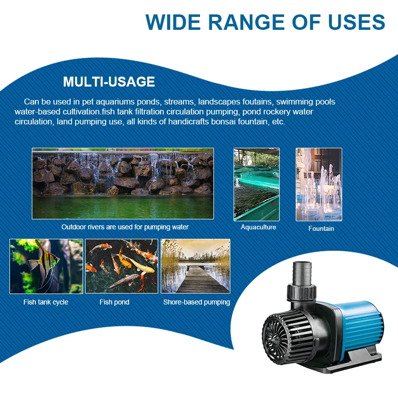 Aquadream Bpl12000 Great Quality Amphibious Water Pumps For Fish Pond