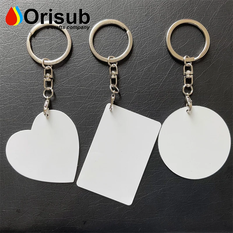 Wholesale Heat Transfer Aluminum Double Side Key Chain Rings In Bulk