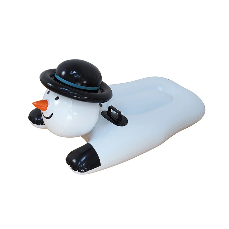Snowman Pvc Custom PVC Snowman Shape Inflatable Snow Sled for Skiing Winter Outdoor ...