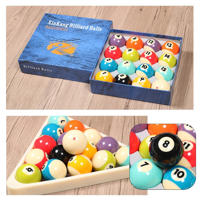 Colorful 57.2mm Cyclops Resin Billiard Pool Ball Set - OEM
