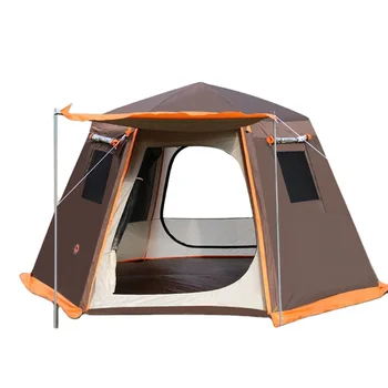 Outdoor Tent 3-4 People 5-8 People Auto-open Double-layer Sunshade Thickened Large Family Camping tents