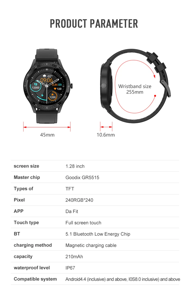 S32 New Design Hot Selling Waterproof Smartwatch Pedometer Heart Rate Blood Pressure Smart Watch for iOS and Android Phone