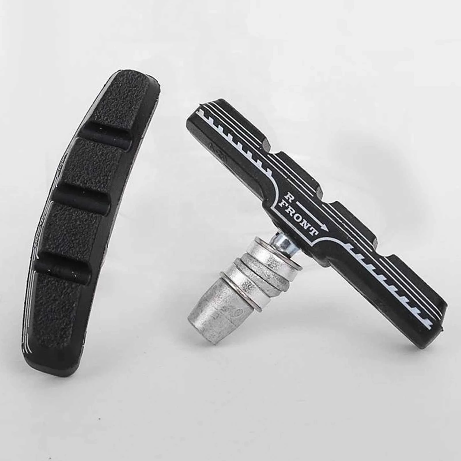 Прочные резиновые Тормозные колодки для горного велосипеда, тормозные колодки с шестигранными гайками и распорками для большинства велосипедов, набор тормозных колодок V-70 мм для велосипеда