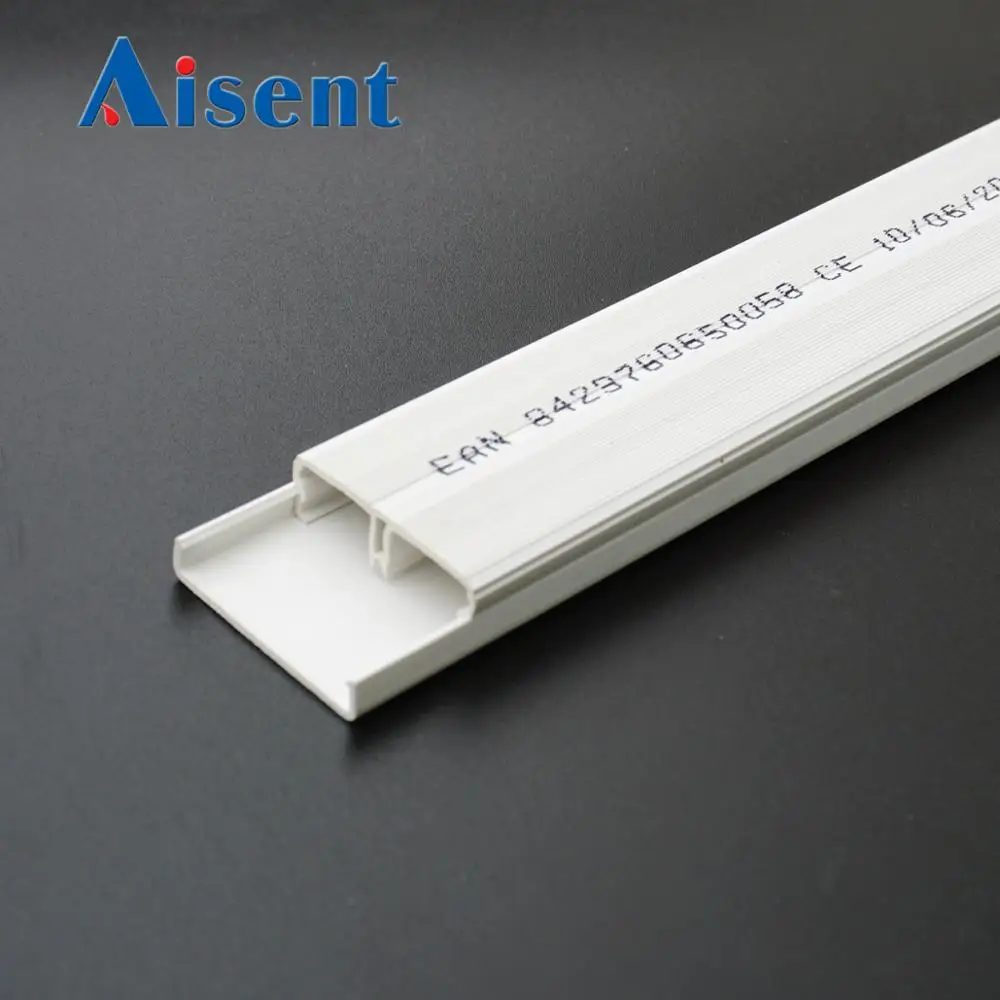 PVC Cable Trunking Wiring Ducts Channels Solid Slotted Plastic ROHS Compliant