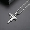 Colgante de plata Cadena de caja de plata