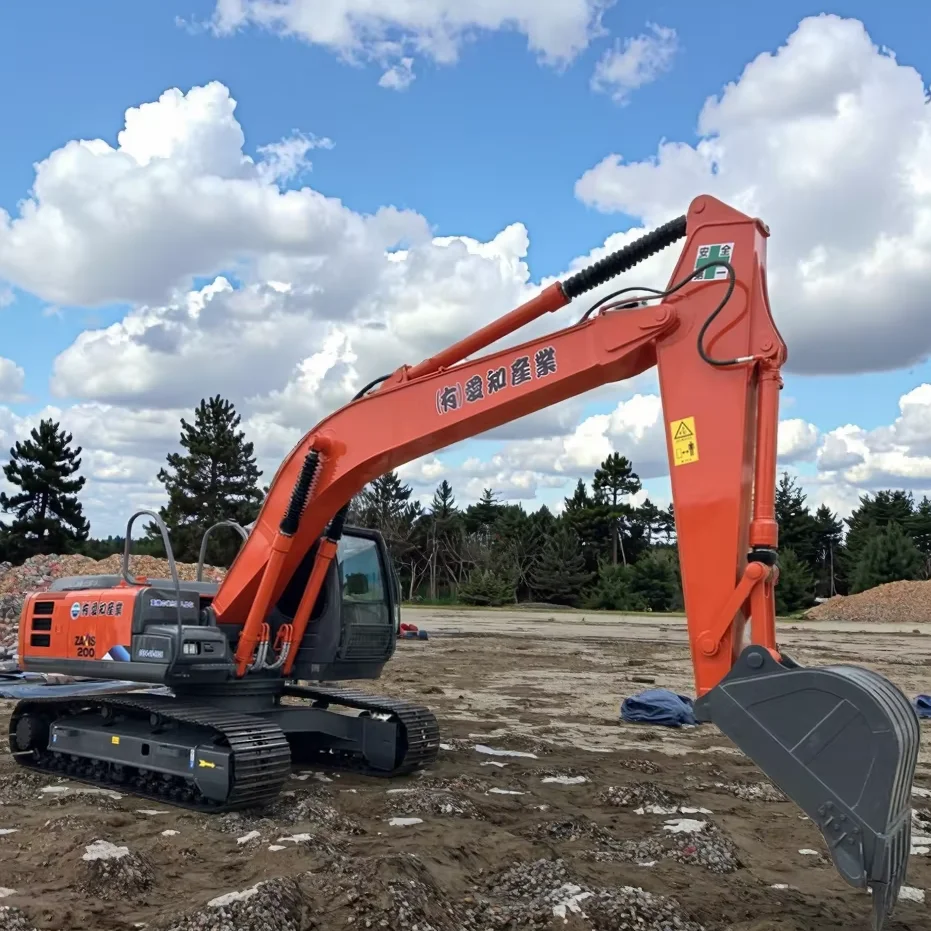 日立ZX200-6使用20吨挖掘机库存日立耐用前部结构ZX200-6坚固，用于工程