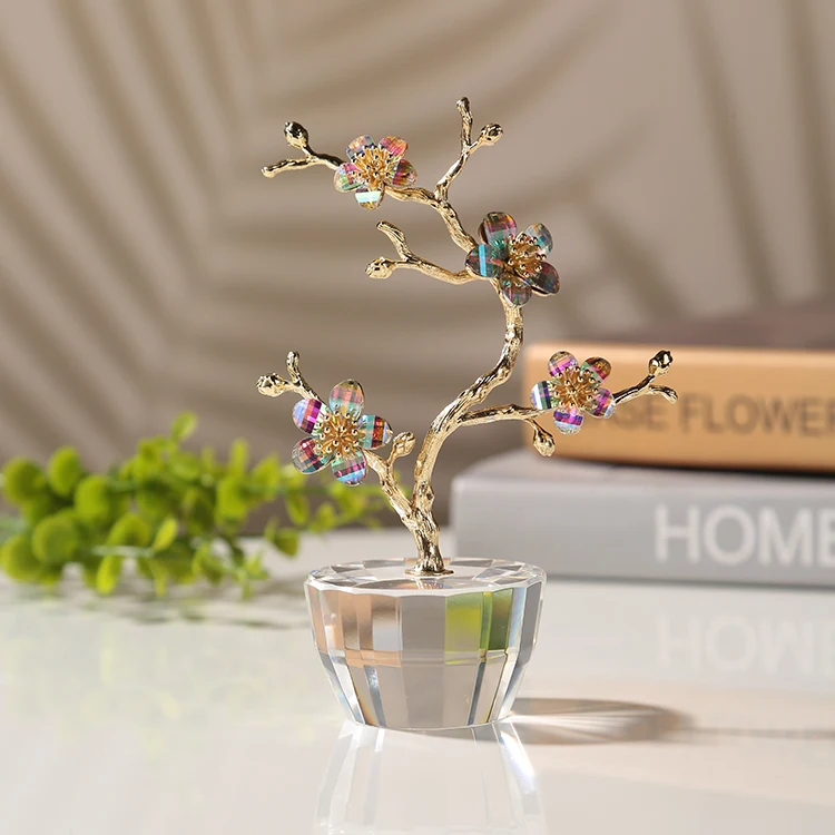 wholesale professional factory Souvenir decoration gifts wedding Crystal plum short branch for Valentine's Day Favors factory