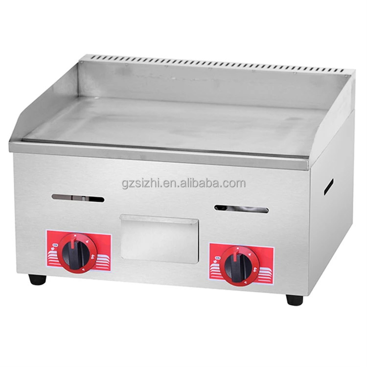 Commercial Restaurant Kitchen Equipment Stainless Steel Hot Plate  Teppanyaki BBQ Griddle Gas Griddle Grill