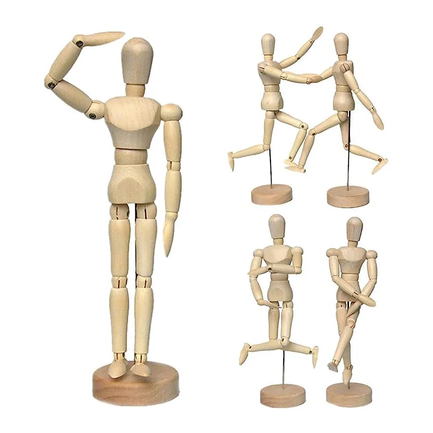 Wooden Artists Model Art Articulated Mannequin With Stand Body Movable Wooden Manikin Buy