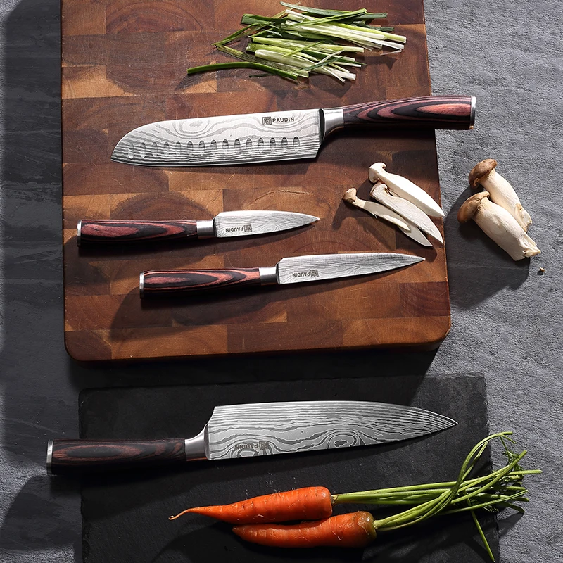 New Arrivals 7pcs Utility Kitchen Knife Set With Ultra Sharp Blade And