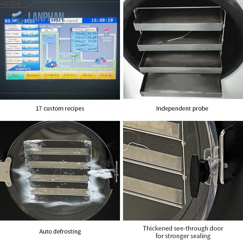 HFD-6 2300W Vacuum Freeze Dryer Machine System For Candy