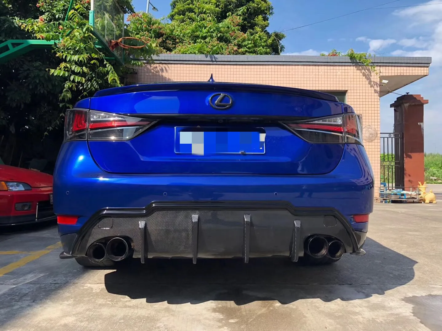 Carbon Fiber Rear Diffuser For Lexus Gsf /gs350 Fsport Buy For Lexus Gs Diffuser,Gs300 Rear
