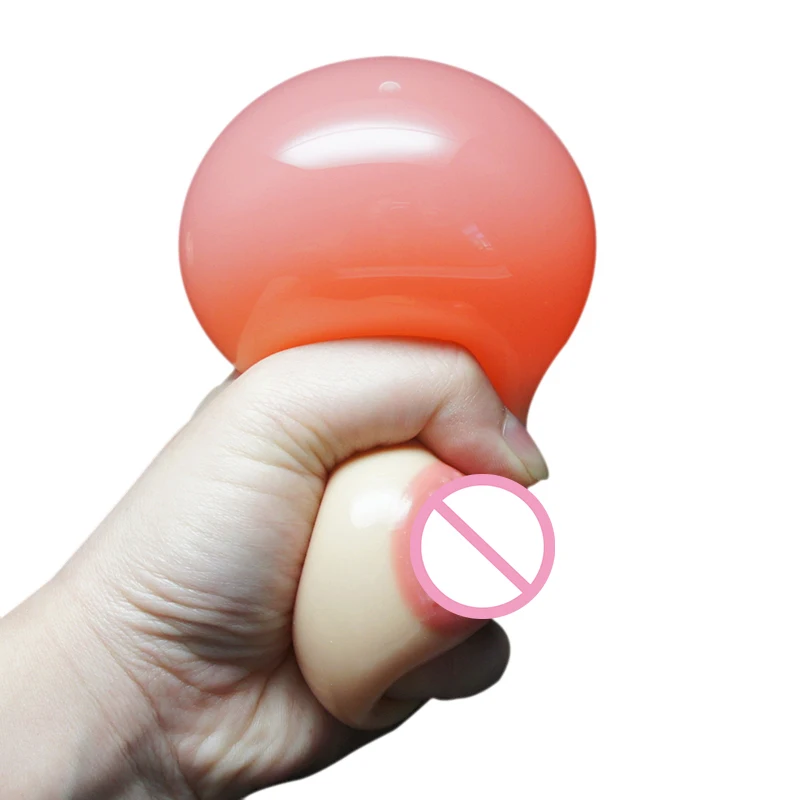 Soft Rubber Boobs Stress Ball Breast