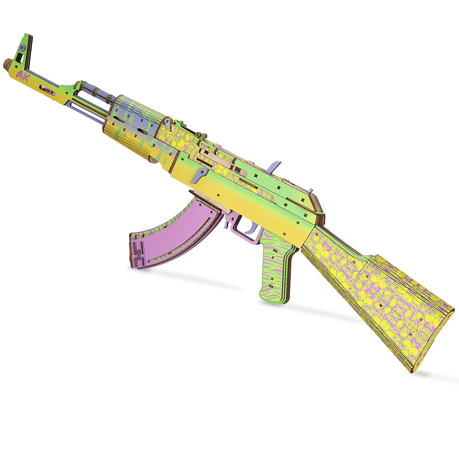 Minicity 3D Wooden Puzzle Model Kits for Adults - AK47 Hunting