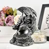 Gray resin dragon holder