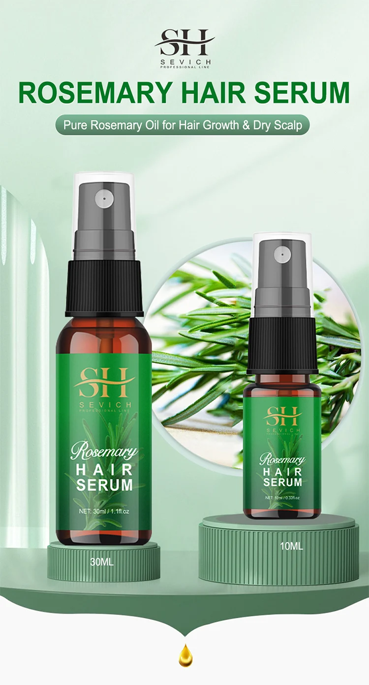 Private Label 100 Natural Nourishing Anti Hair Loss Treatment Hair Lotion Spray Rosemary Oil 8377