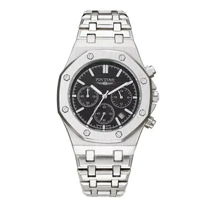 Pintime Luxury Sports Wristwatches Quartz Date Chronograph Waterproof Wristwatch Relogio Masculino Relojes