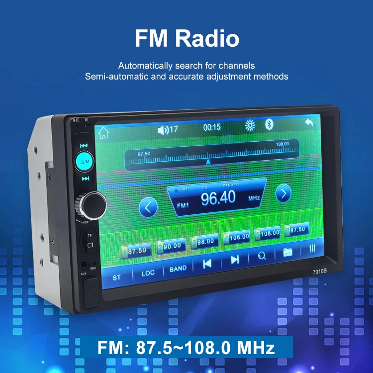 7010B 7 inch Dual Din Car Stereo Auto radio Head Unit Car Audio MP5 Multimedia Player car mp5 player