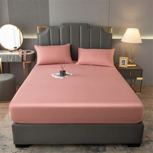 Wholesale Queen and King  Size Elastic Fitted Sheet Bedbug Standard Waterproof Mattress Cover