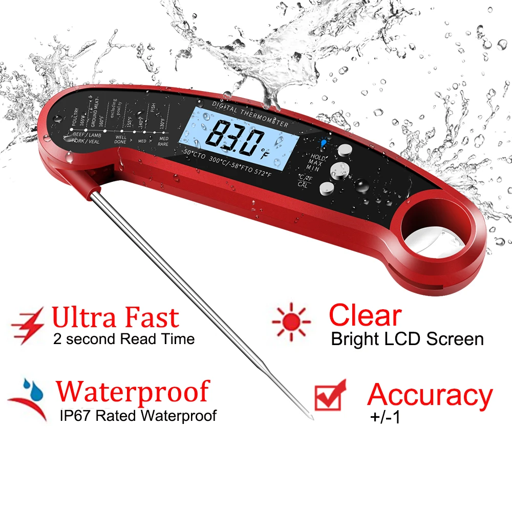 Digital Thermometer Household Kitchen Cooking Food Thermometer Bbq Meat