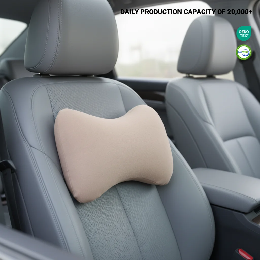 Support Flexible Customization Car Seat Neck Pillow Antistatic and Dust-resistant for Car/Office Oeko-Tex 100