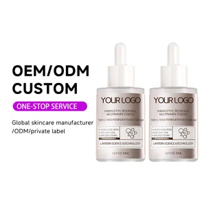 OEM ODM Private Label Moisturizing Nourishing Brightening Serums Face Skin Care Niacinamide Whitening Essence Facial Serum