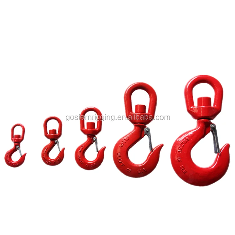 Кованый подъемный поворотный крючок G80 с защелкой
