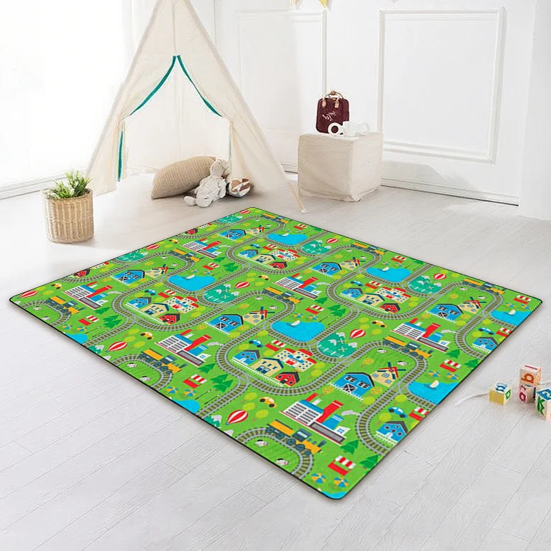 Kinderkleed en vloerkleed set kinderspeelmat gepersonaliseerd ontwerp met naam wasbaar anti-slip