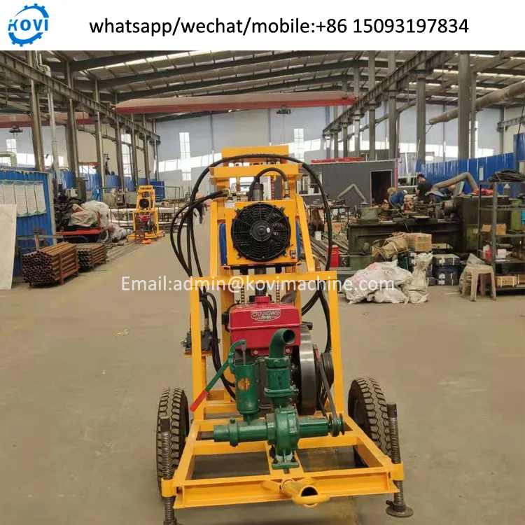 Portable Borehole Water Well Drilling Machine for Small Hydraulic Water Well Drilling Rig Machine Price