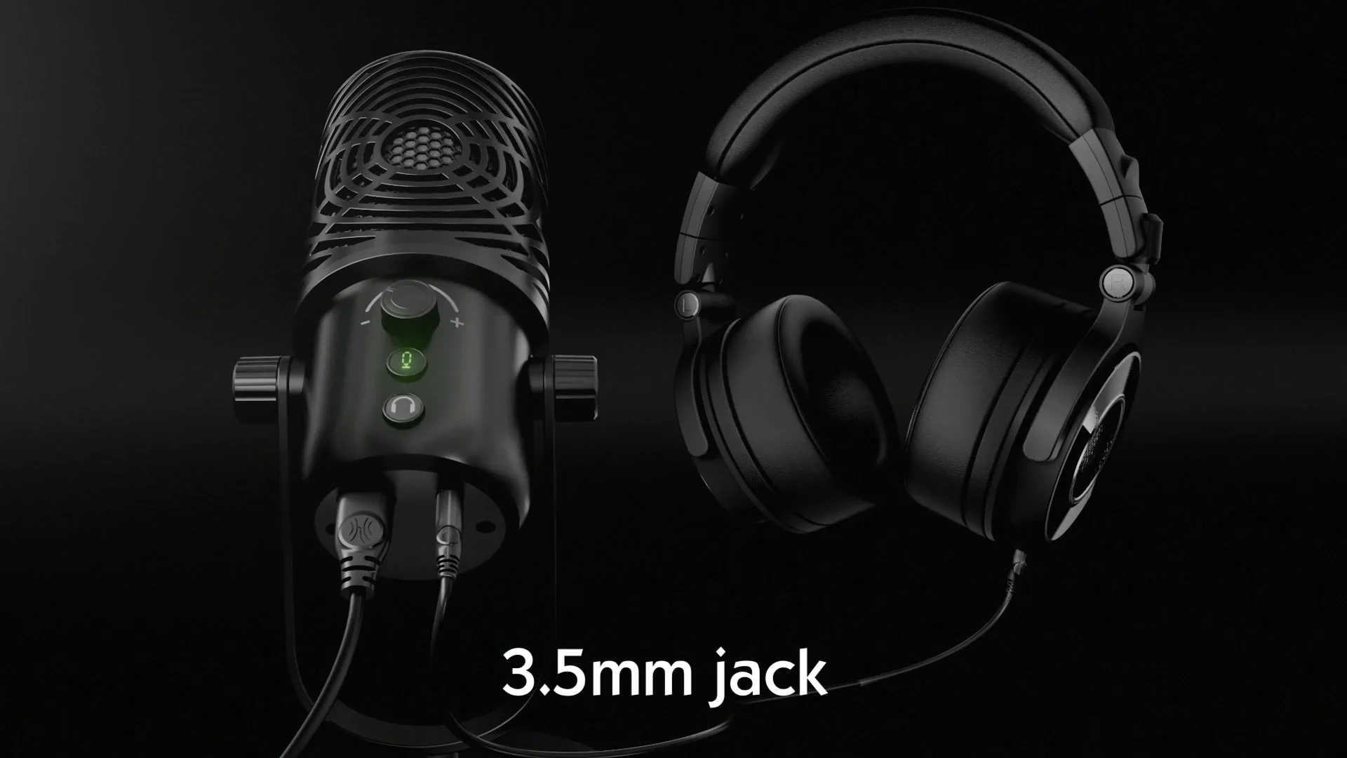 Eksa Fm1 Usb Condenser Podcast Microphone,With Dual Volume Control,Mute Button,Monitor Headphone