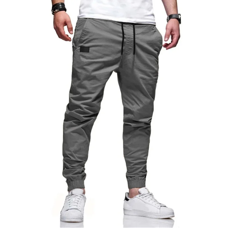 Men’s Cotton Jogger Pants – Streetwear Style with Drawstring Waist