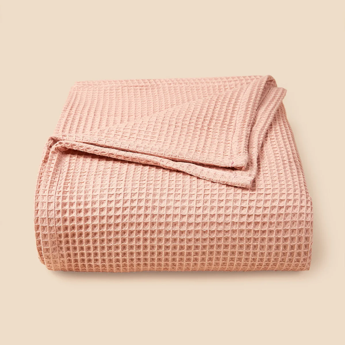 Customized Waffle Baby Blanket Cotton Super Soft Waffle Weave Blanket