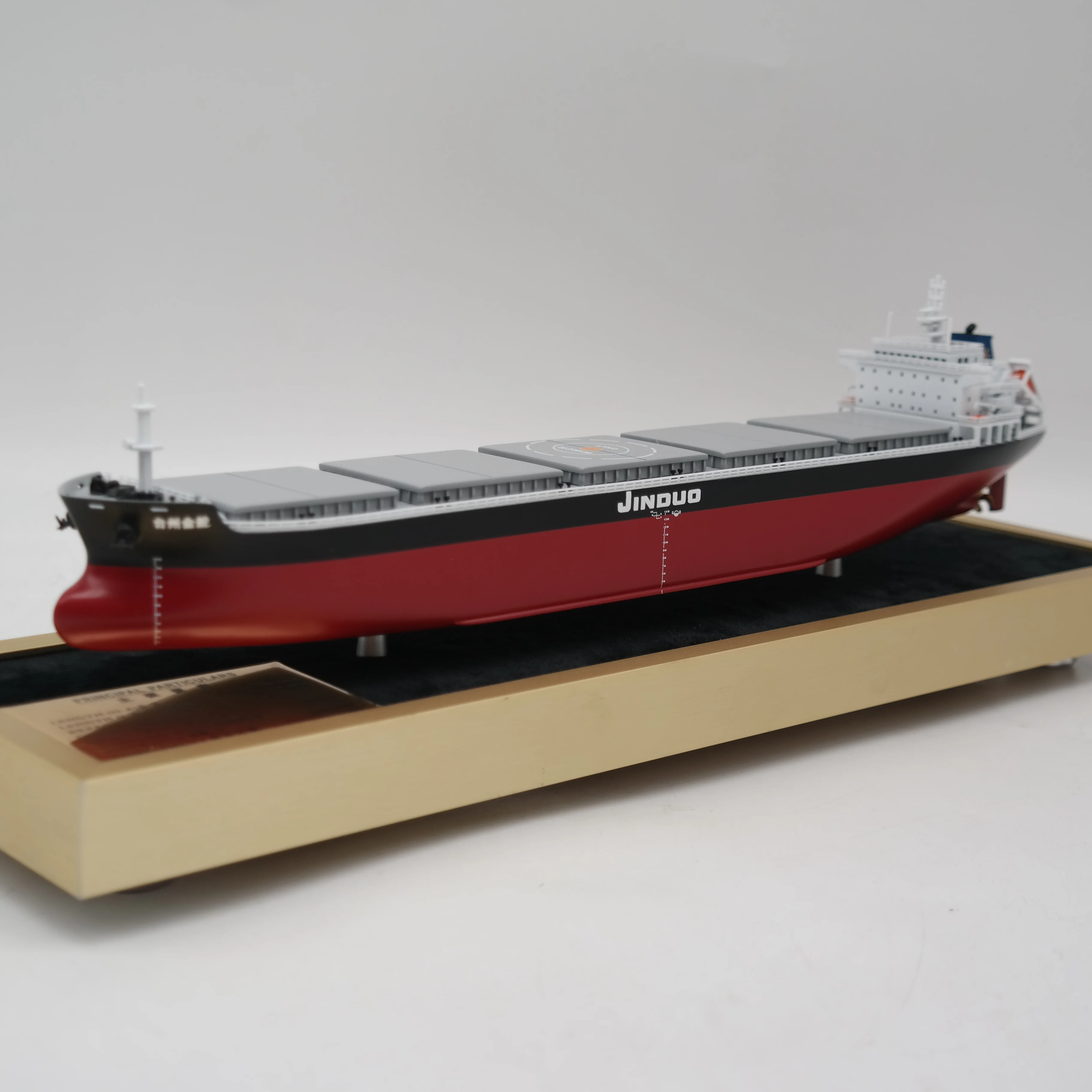 【A】Customized 35cm Plastic Bulk Cargo Ship Model for Display for Factory Logistics & Hobby Use