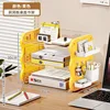 Three-tiered cheese bookshelf - yellow