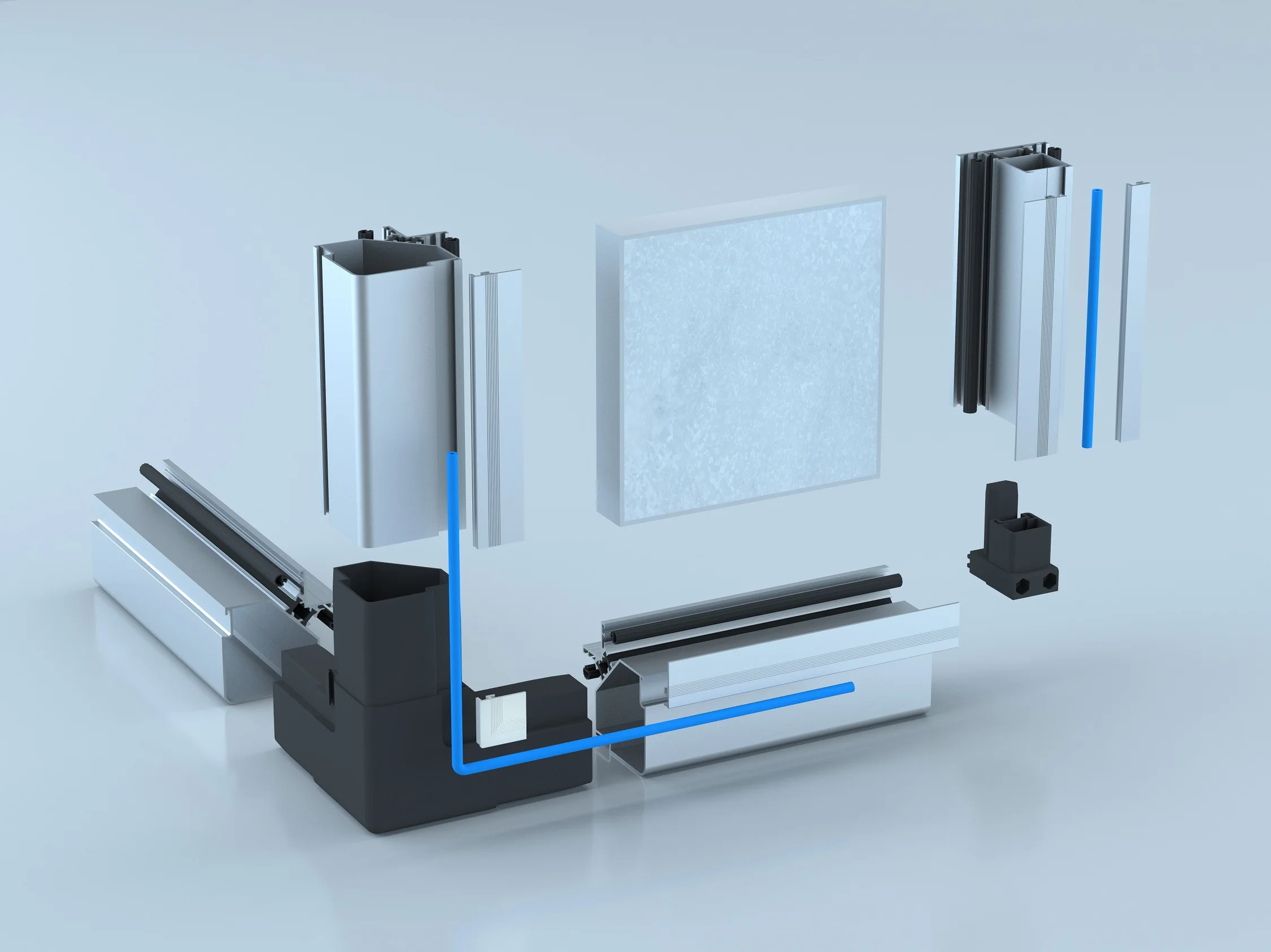 Ahu Aluminum Channel Extrusion Pipe Tubing Profile