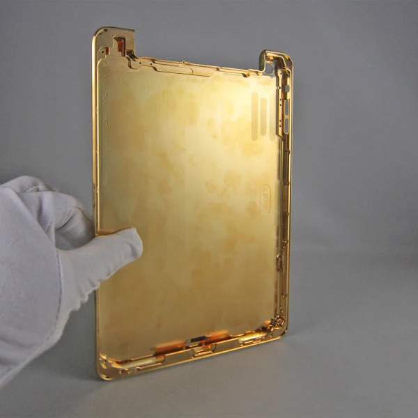 Accept Exclusive Custom Design Luxury Gold Plated Back Cover for iPad Mini 1