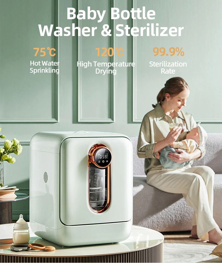 Oem Electric Digital 4 Bottle Washing Machine Dishwashing Machine